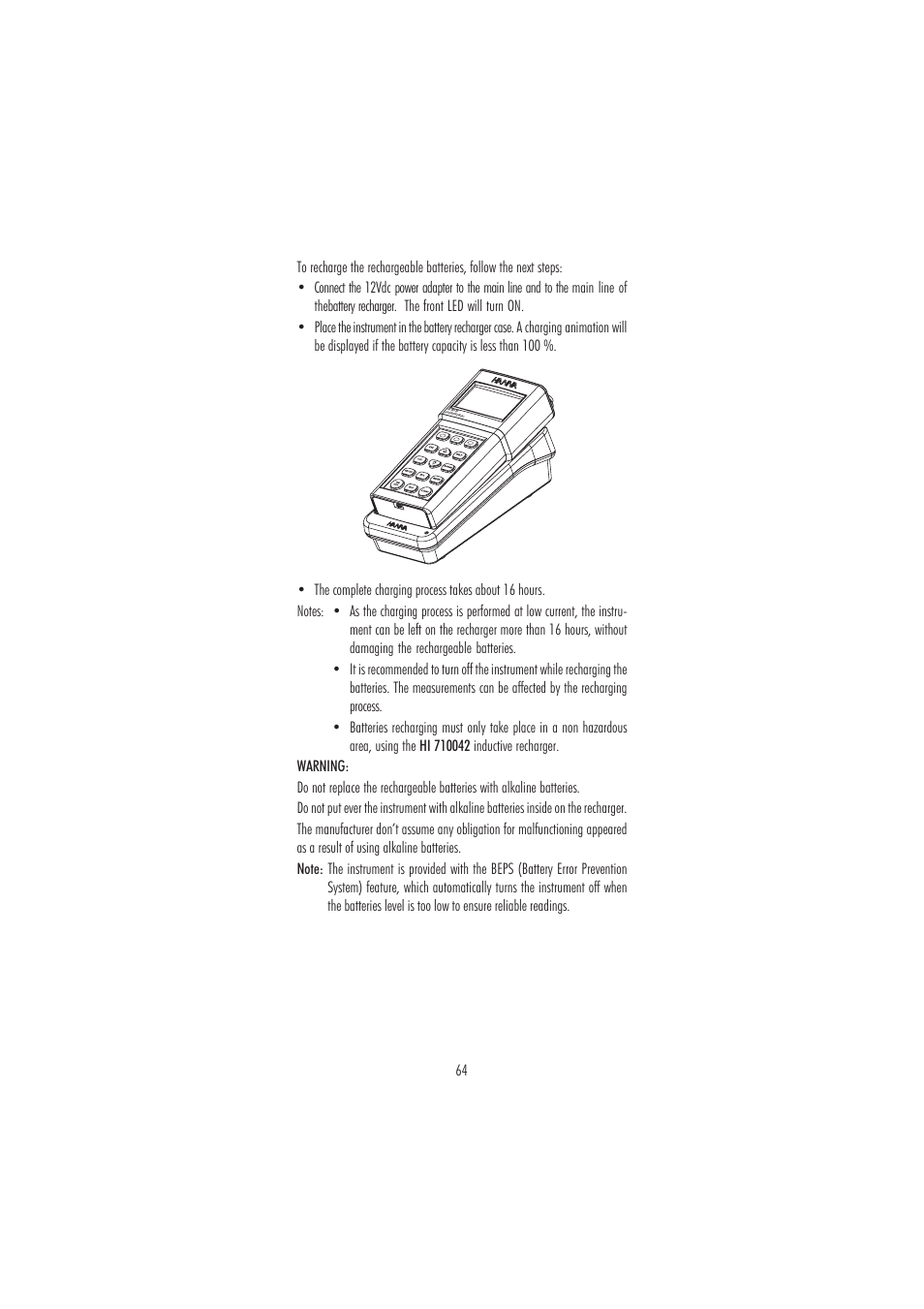 Hanna Instruments HI 98188 User Manual | Page 64 / 68
