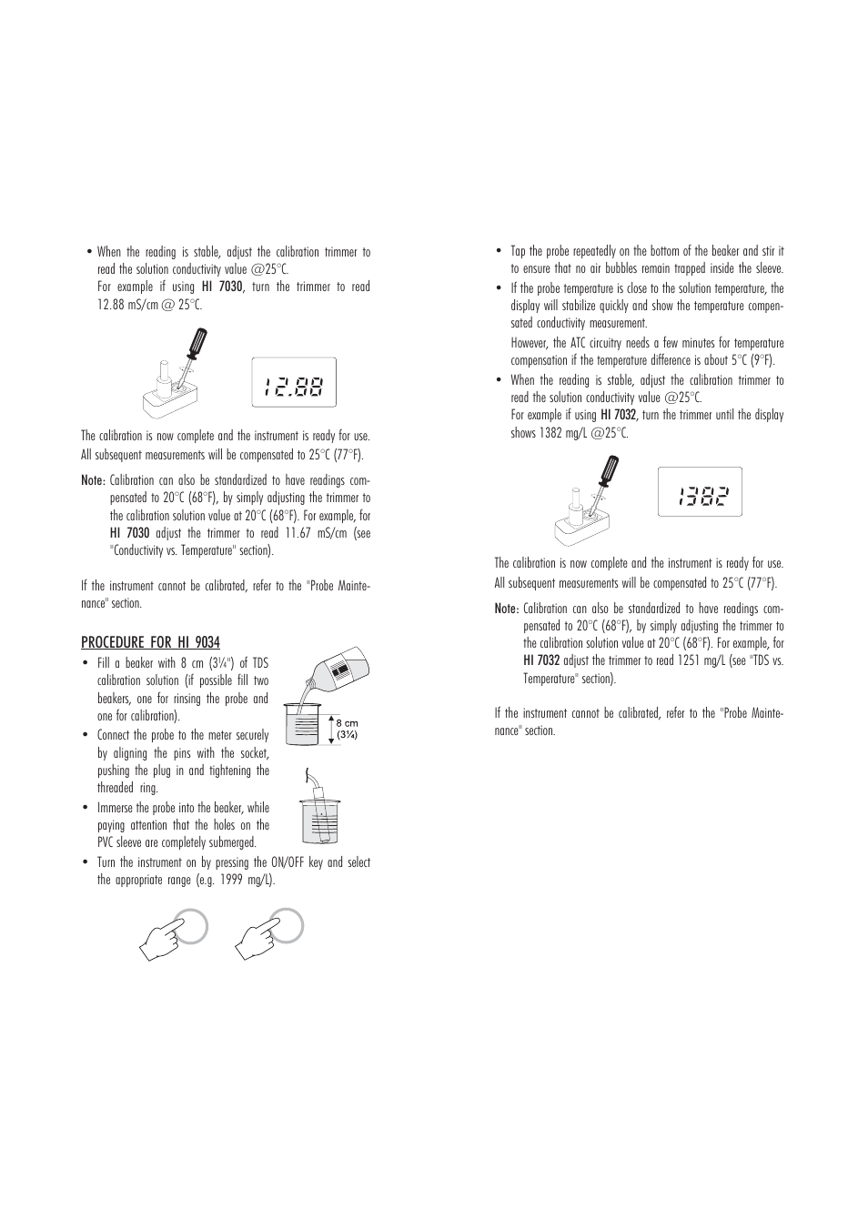 Hanna Instruments HI 9033 User Manual | Page 6 / 11