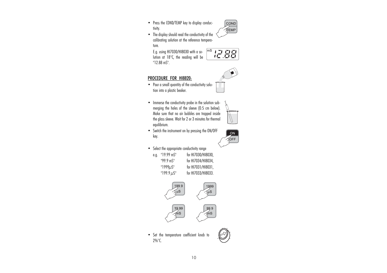Hanna Instruments HI 8819 User Manual | Page 10 / 20