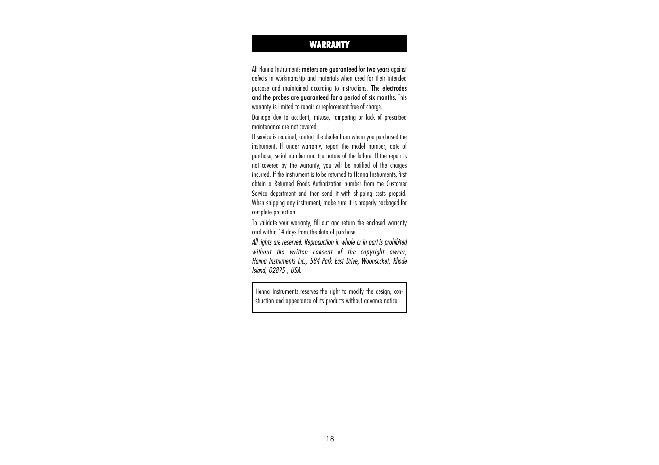 Hanna Instruments HI 8819 User Manual | Page 18 / 20