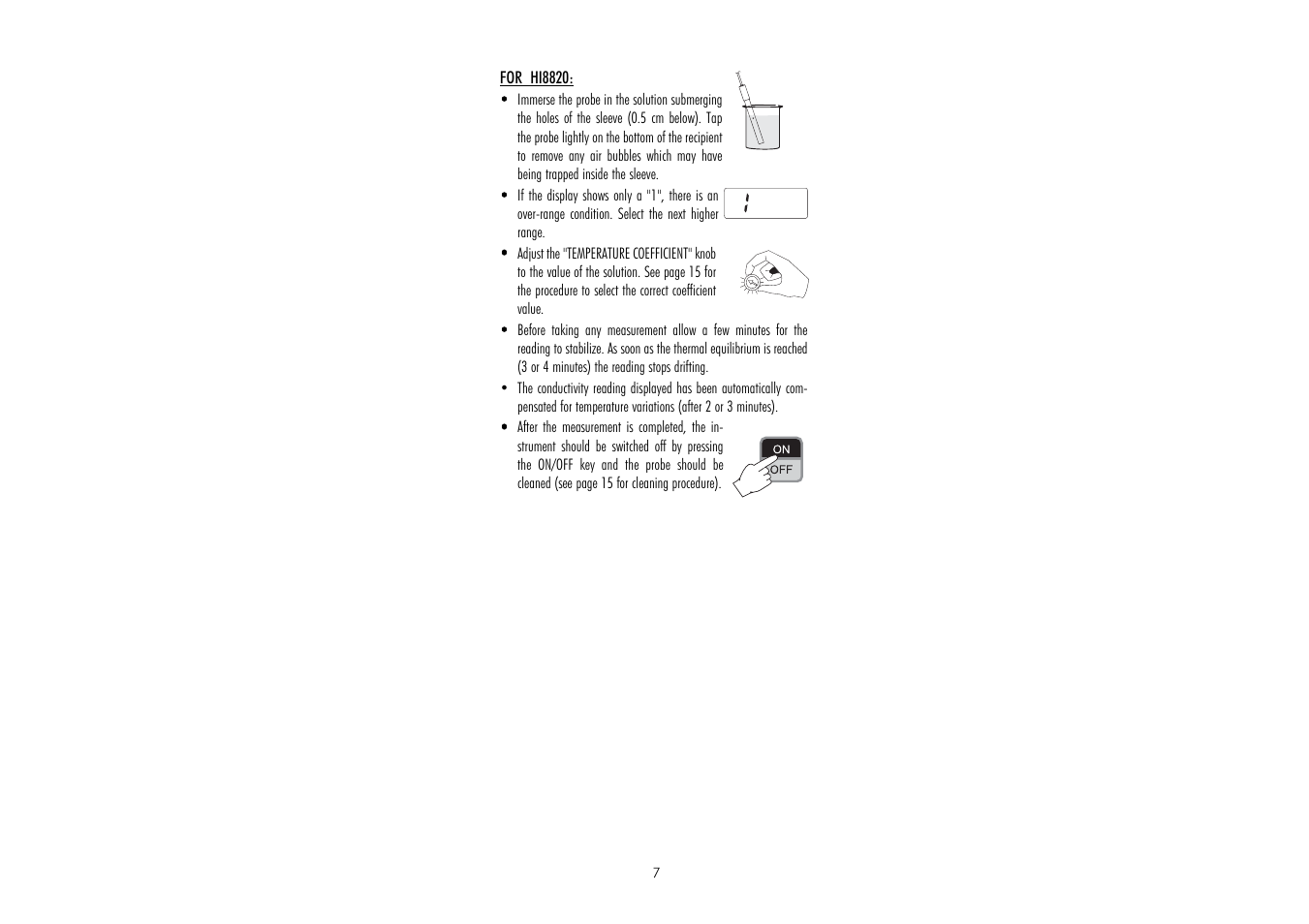 Hanna Instruments HI 8819 User Manual | Page 7 / 20