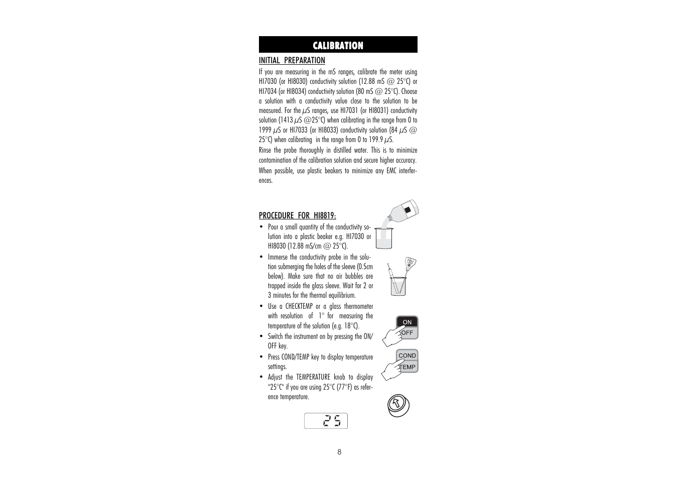 Hanna Instruments HI 8819 User Manual | Page 8 / 20