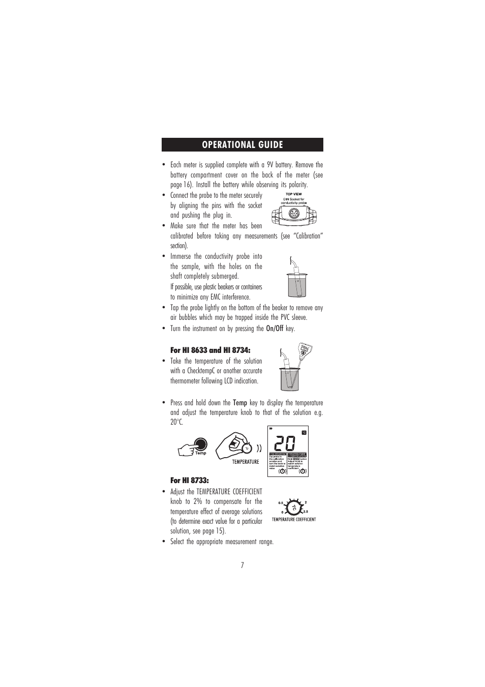 Hanna Instruments HI 8633 User Manual | Page 7 / 20