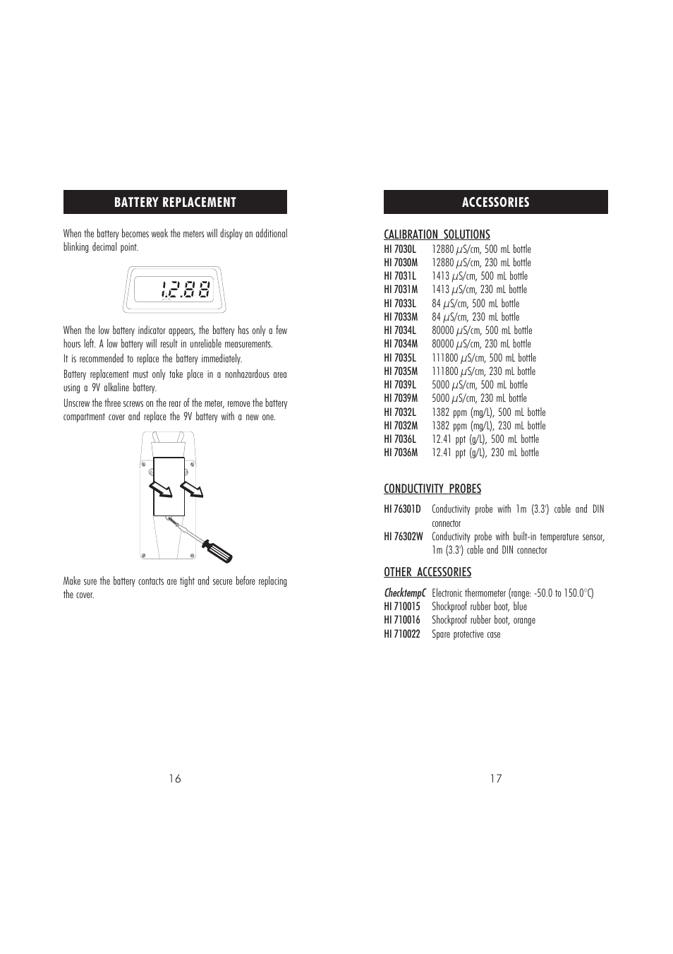 Hanna Instruments HI 8733 User Manual | Page 9 / 11