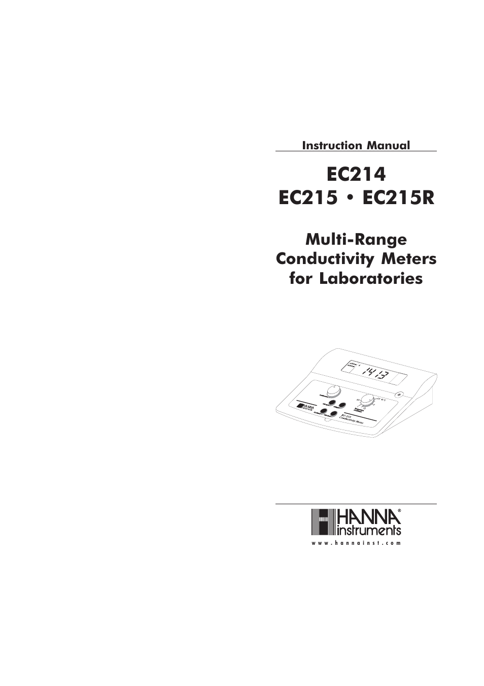 Hanna Instruments EC 214 User Manual | 11 pages