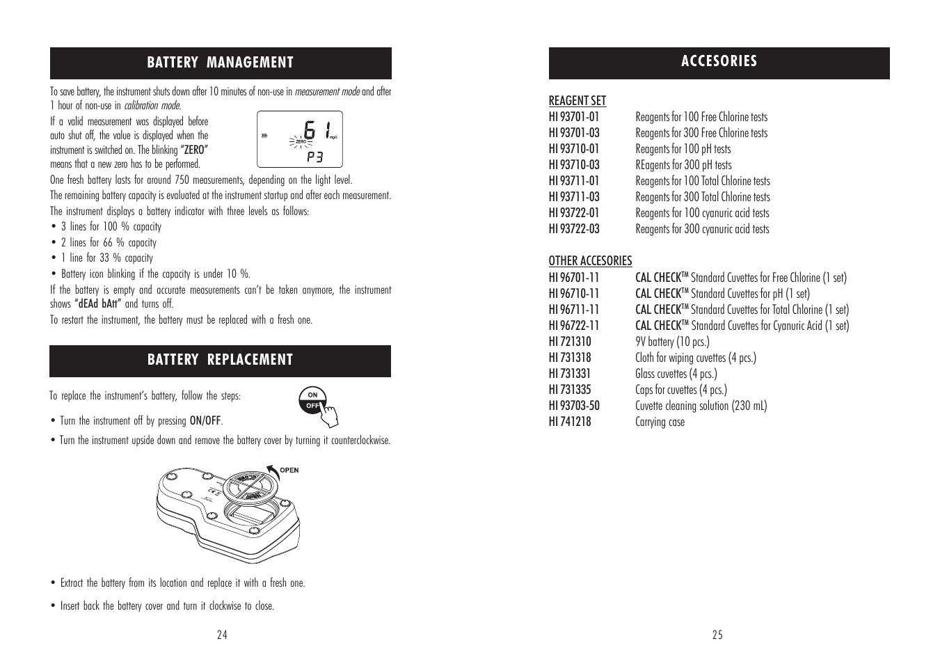 Hanna Instruments HI 96725 User Manual | Page 13 / 15