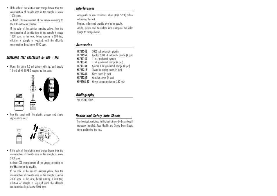 Hanna Instruments HI 3898 User Manual | Page 2 / 2