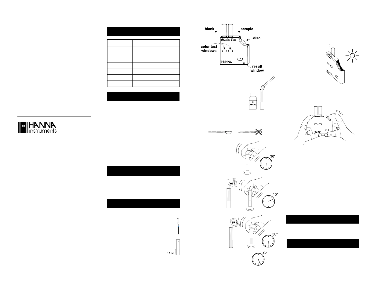 Hanna Instruments HI 3855 User Manual | 1 page