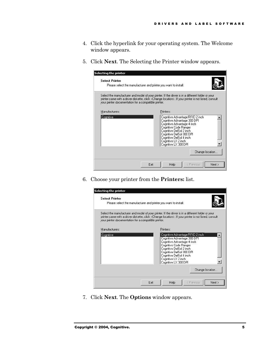 Cognitive Solutions Advantage RFID Thermal Printer User Manual | Page 10 / 80