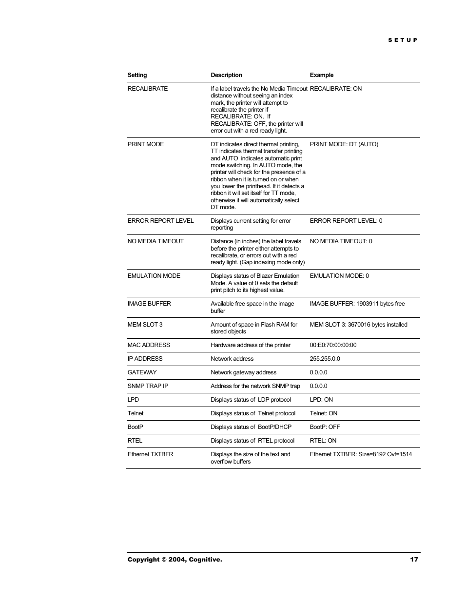 Cognitive Solutions Advantage RFID Thermal Printer User Manual | Page 22 / 80