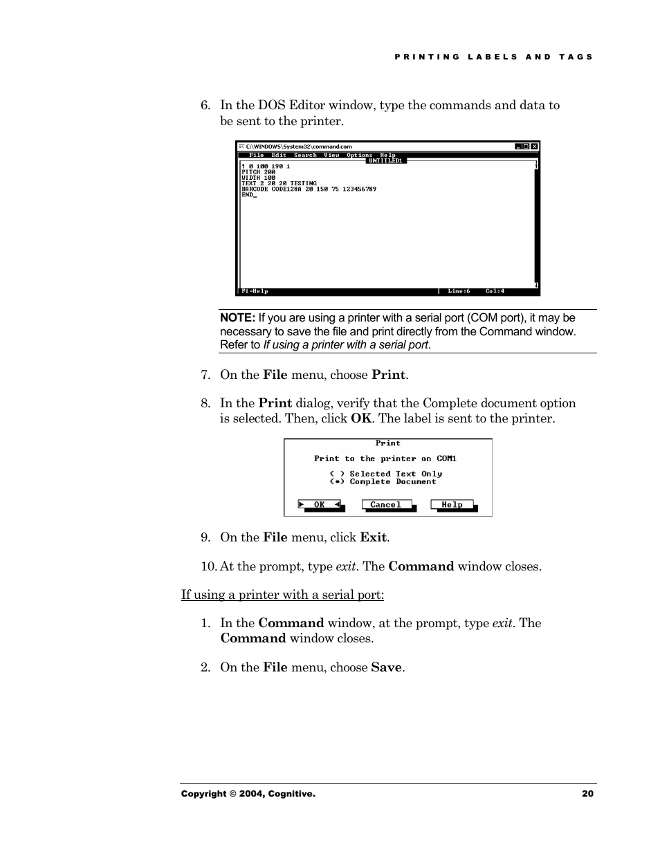 Cognitive Solutions Advantage RFID Thermal Printer User Manual | Page 25 / 80