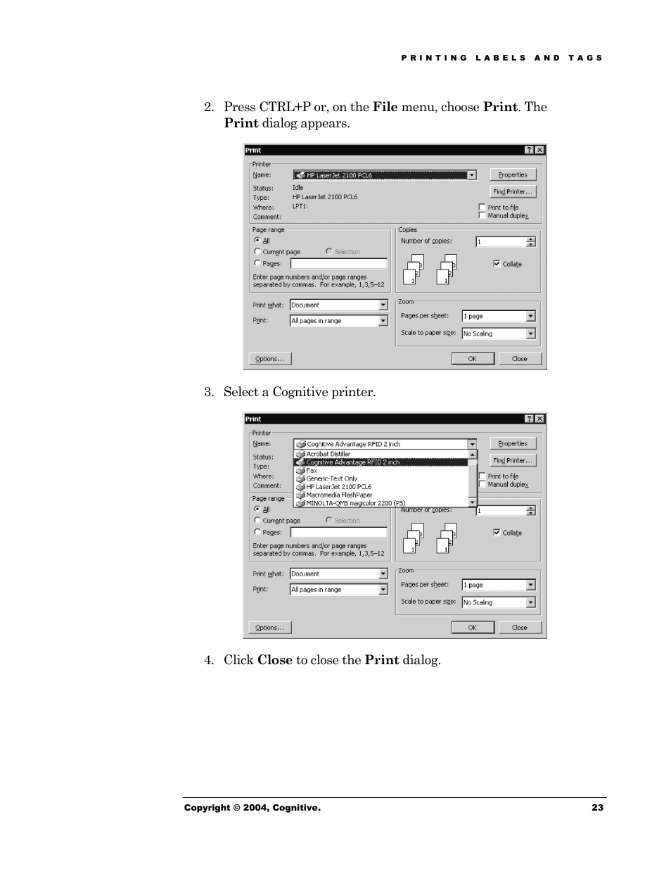 Cognitive Solutions Advantage RFID Thermal Printer User Manual | Page 28 / 80