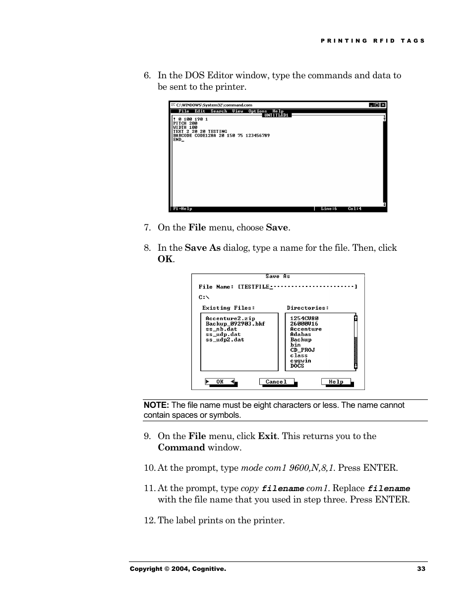 Cognitive Solutions Advantage RFID Thermal Printer User Manual | Page 38 / 80