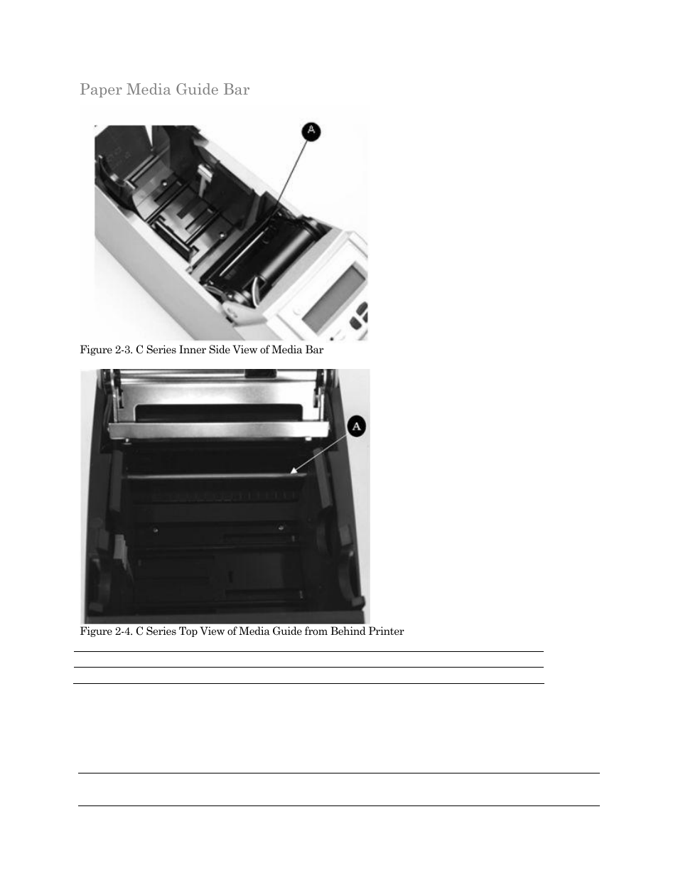 Paper media guide bar | Cognitive Solutions C SERIES User Manual | Page 13 / 134