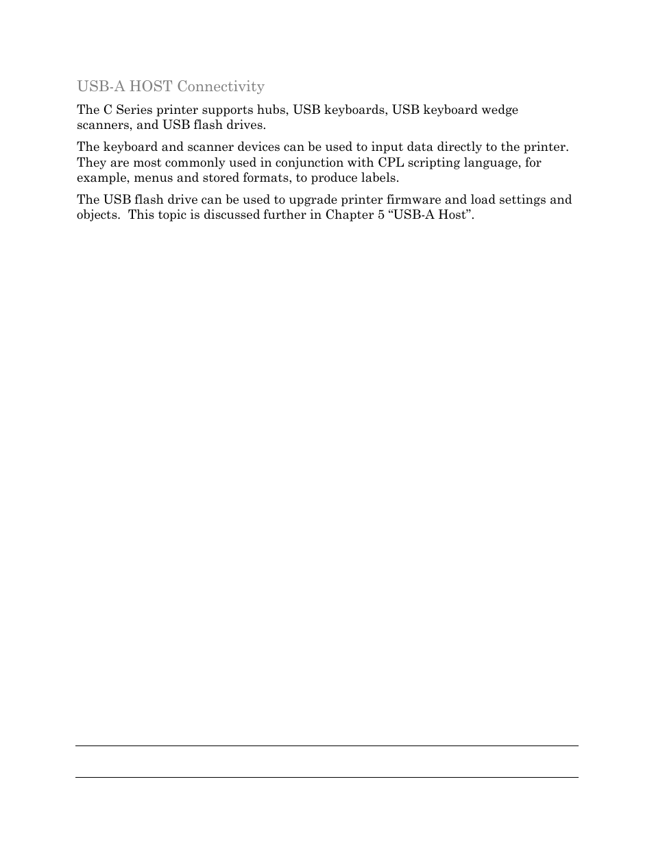 Usb-a host connectivity | Cognitive Solutions C SERIES User Manual | Page 25 / 134