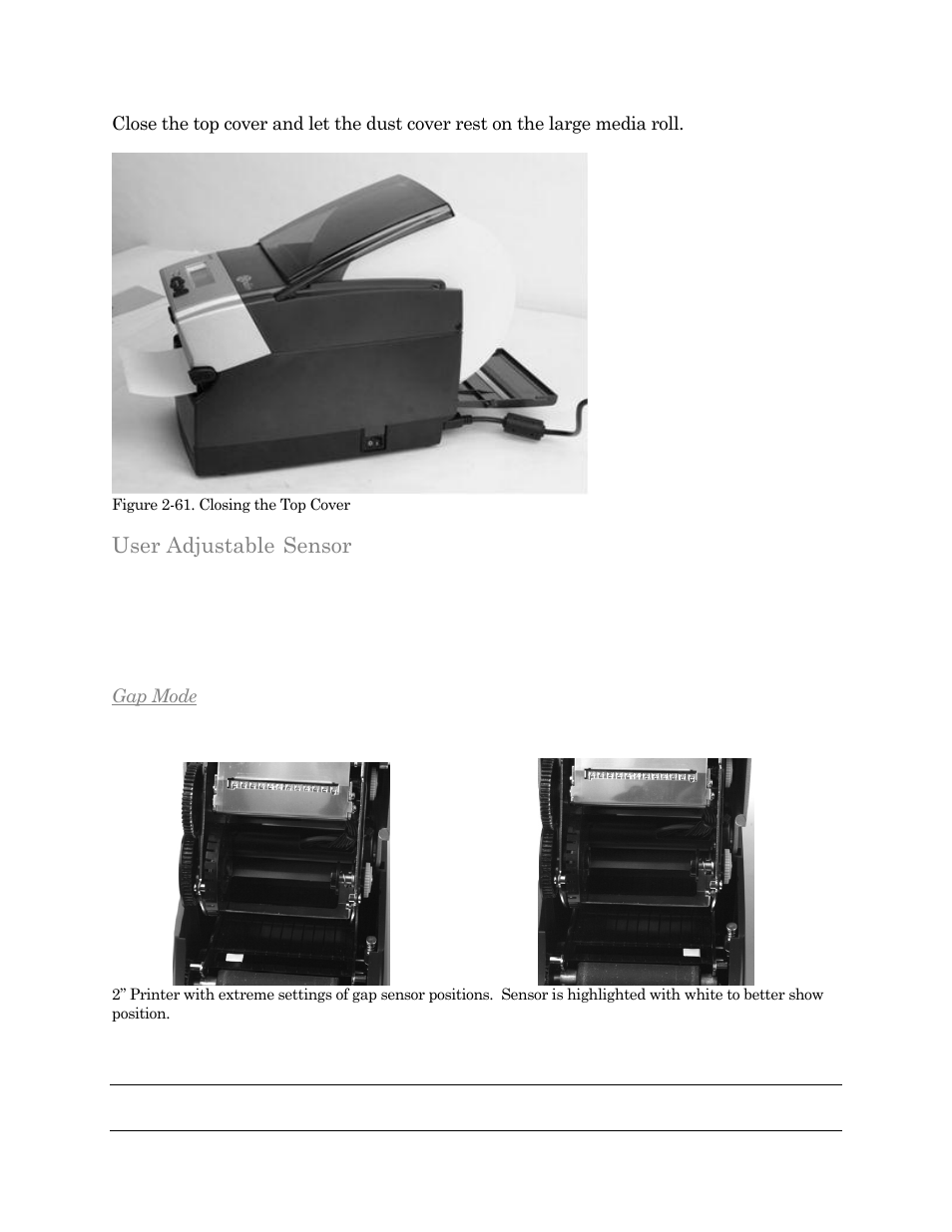 User adjustable, Sensor | Cognitive Solutions C SERIES User Manual | Page 56 / 134