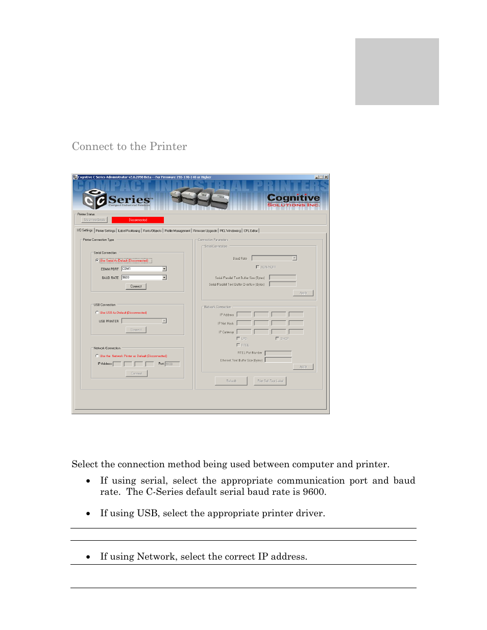 Chapter, Chapter 4: using the administrator tool | Cognitive Solutions C SERIES User Manual | Page 62 / 134