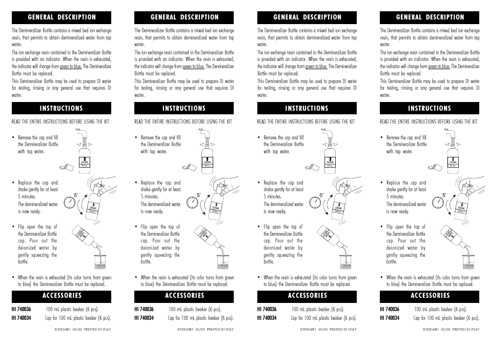 Hanna Instruments DEMI-02 User Manual | Page 2 / 2