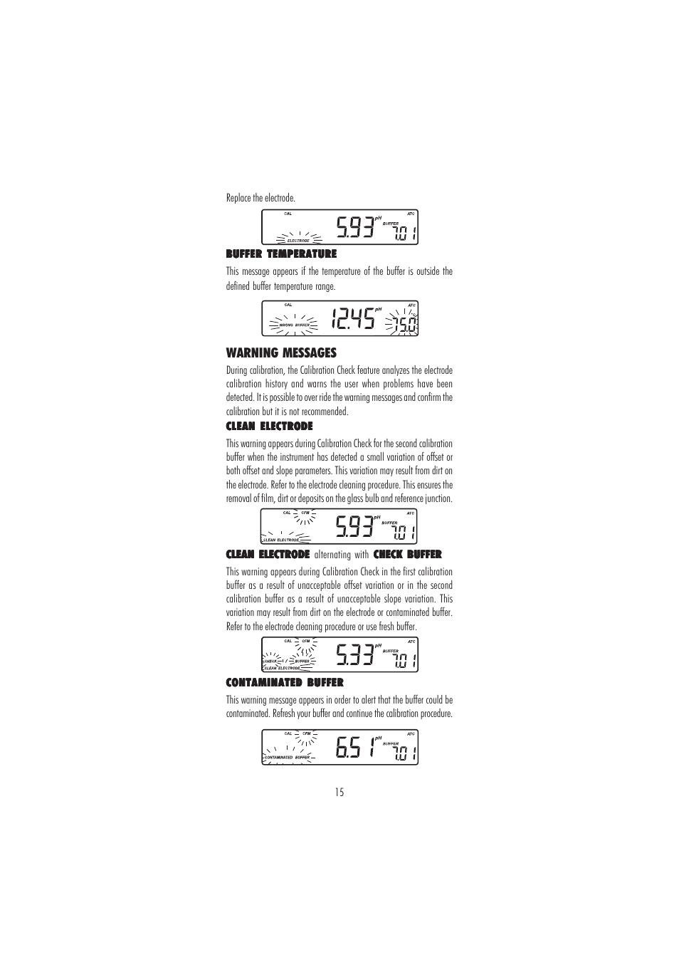 Hanna Instruments HI 2221 User Manual | Page 15 / 44