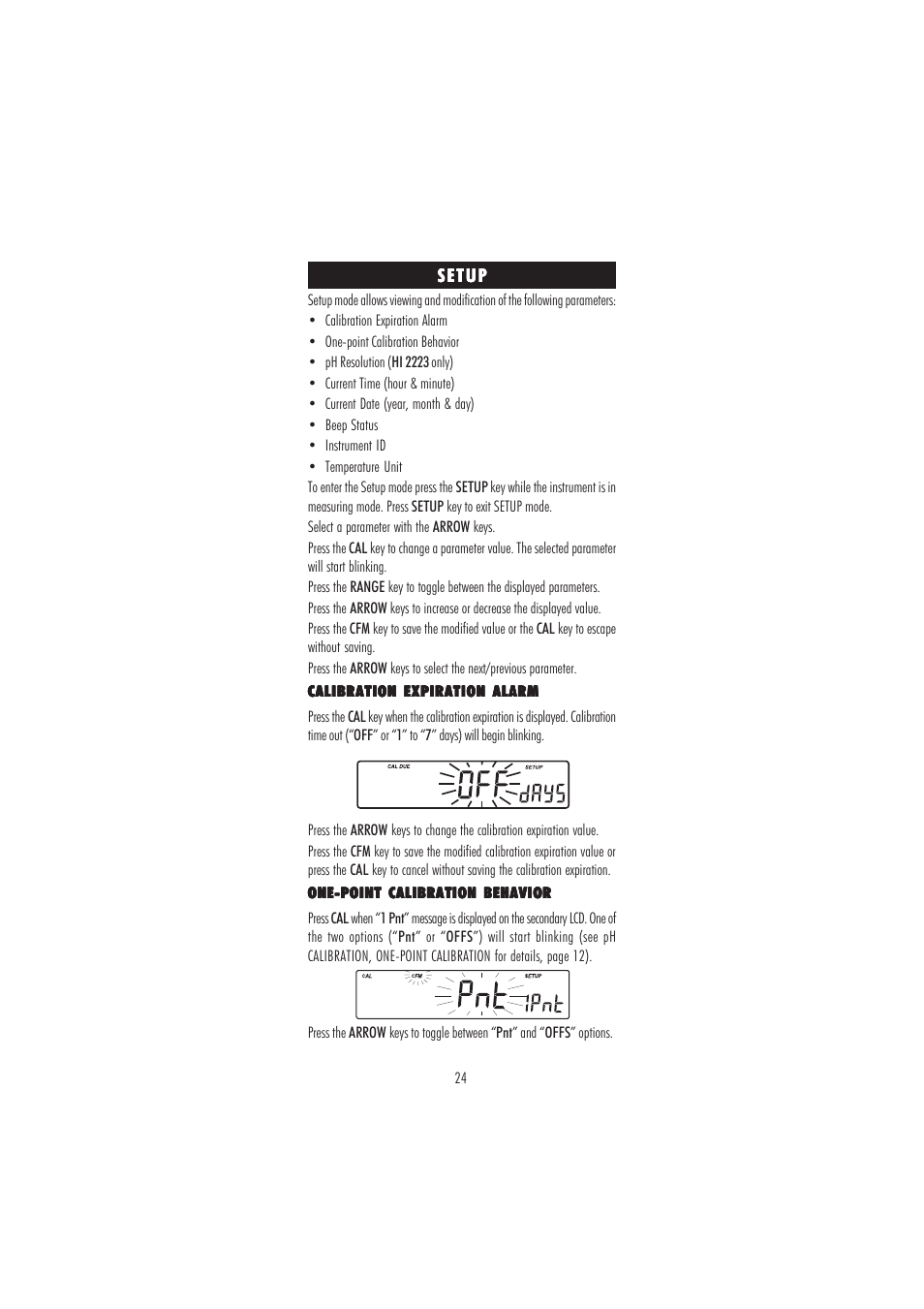 Hanna Instruments HI 2221 User Manual | Page 24 / 44