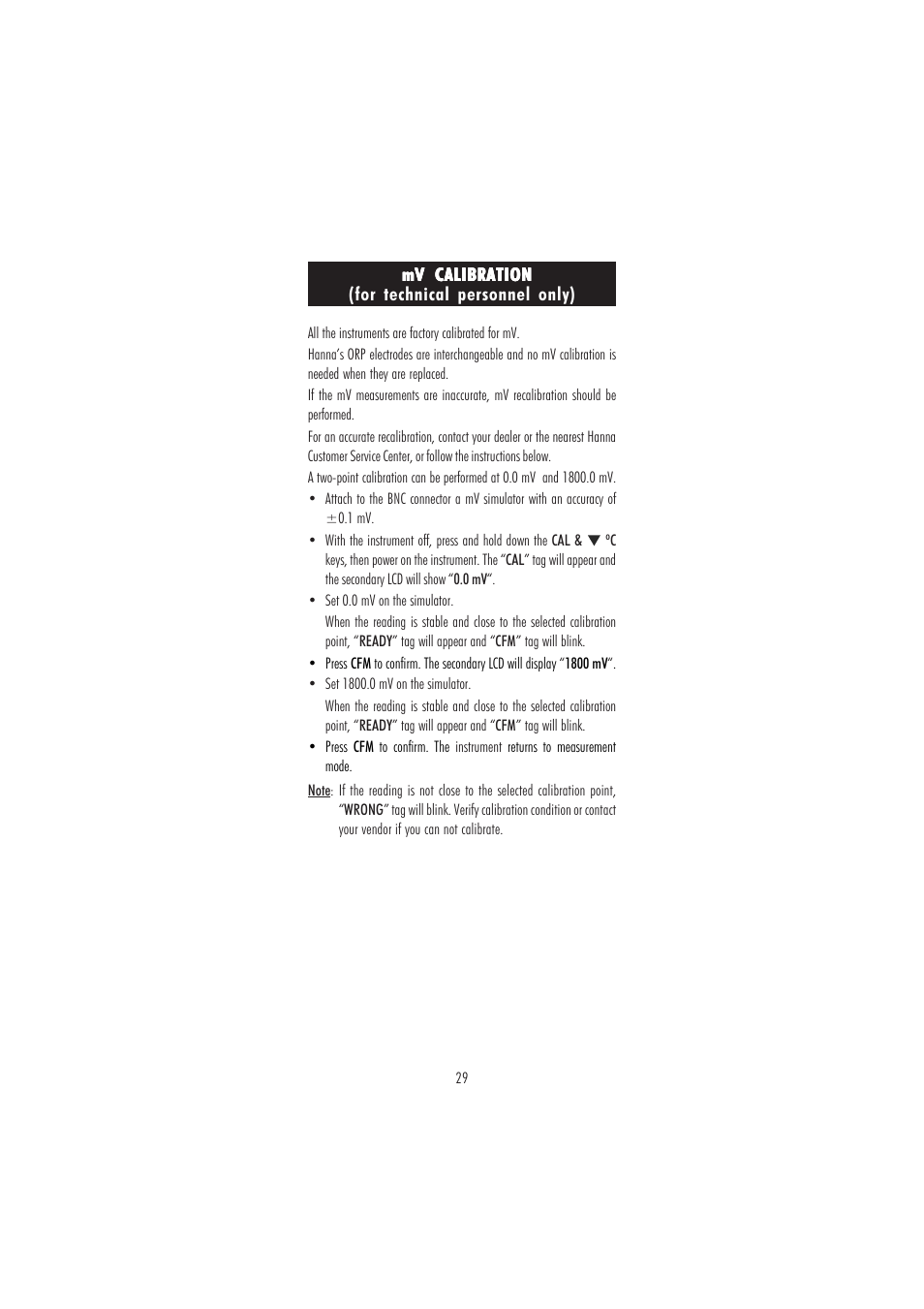 Hanna Instruments HI 2221 User Manual | Page 29 / 44