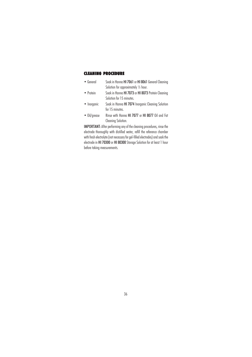 Hanna Instruments HI 2221 User Manual | Page 36 / 44