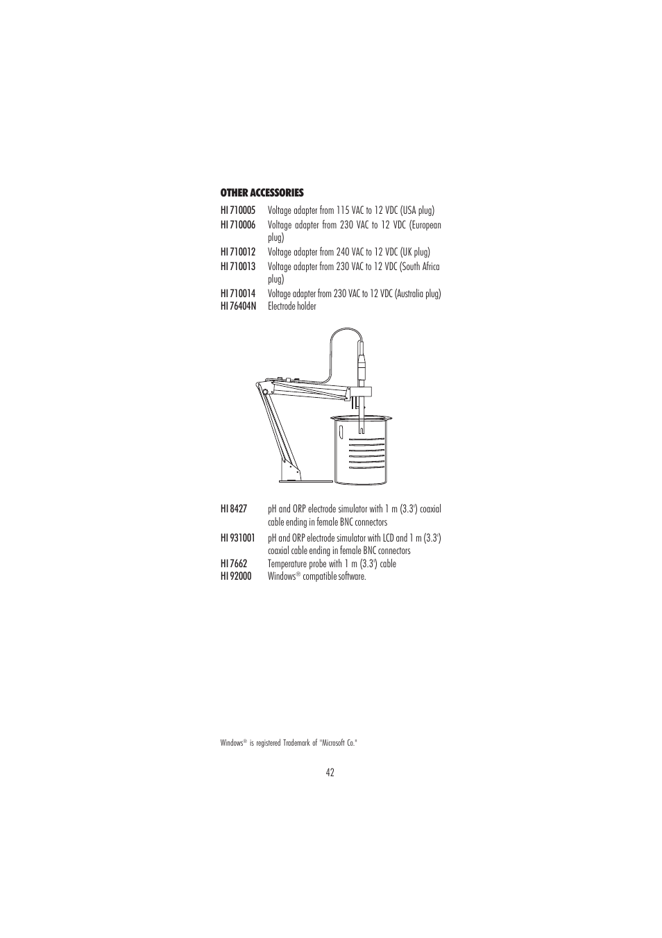 Hanna Instruments HI 2221 User Manual | Page 42 / 44