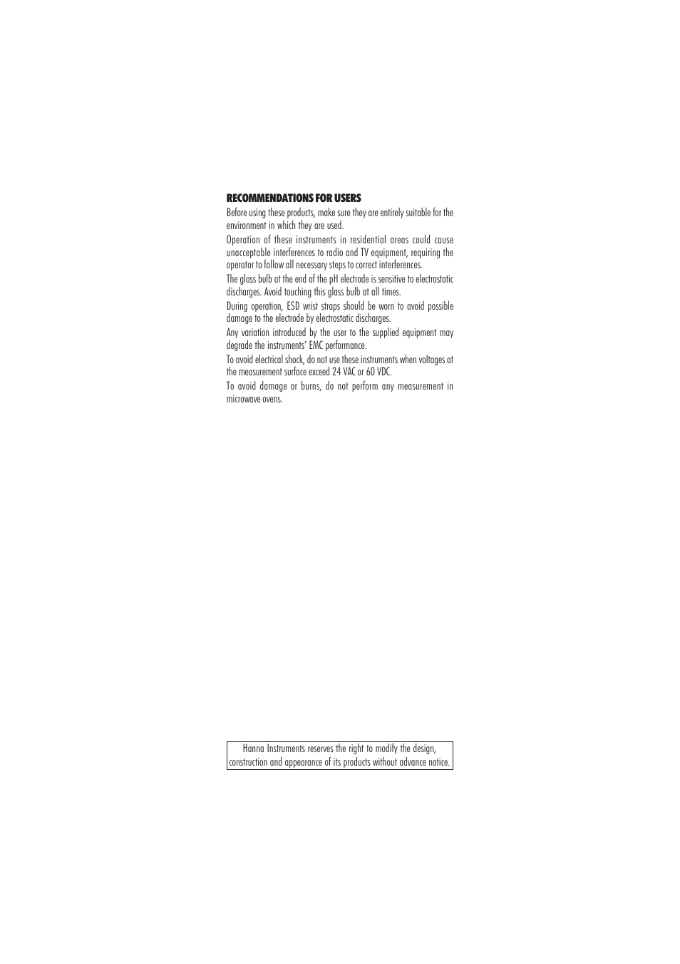 Hanna Instruments HI 2221 User Manual | Page 43 / 44