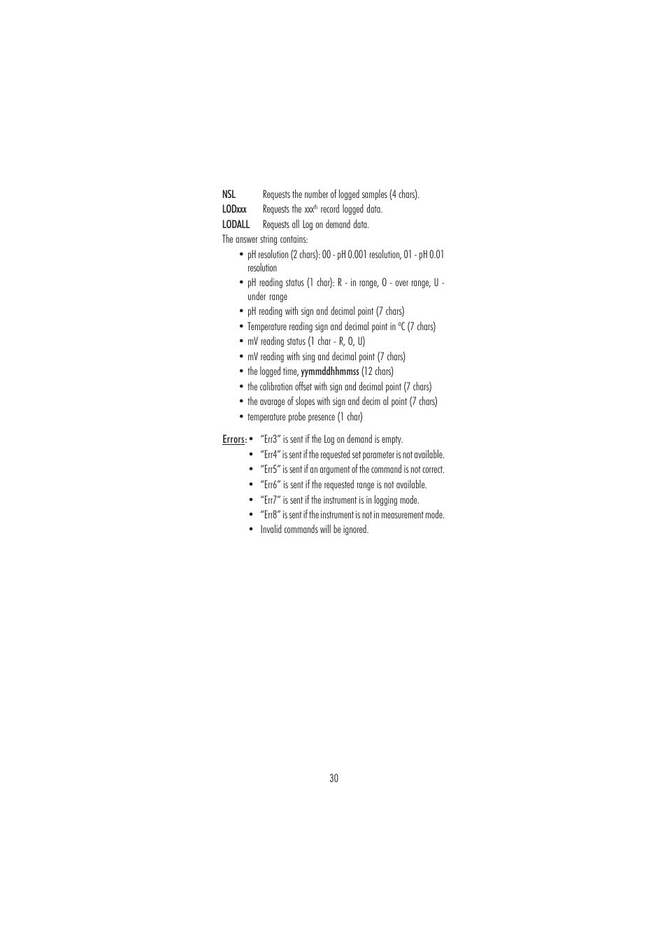 Hanna Instruments HI 2222 User Manual | Page 30 / 40