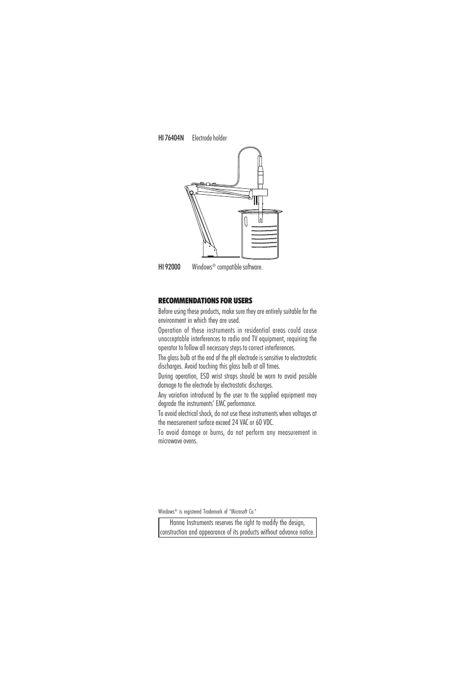 Hanna Instruments HI 2222 User Manual | Page 39 / 40