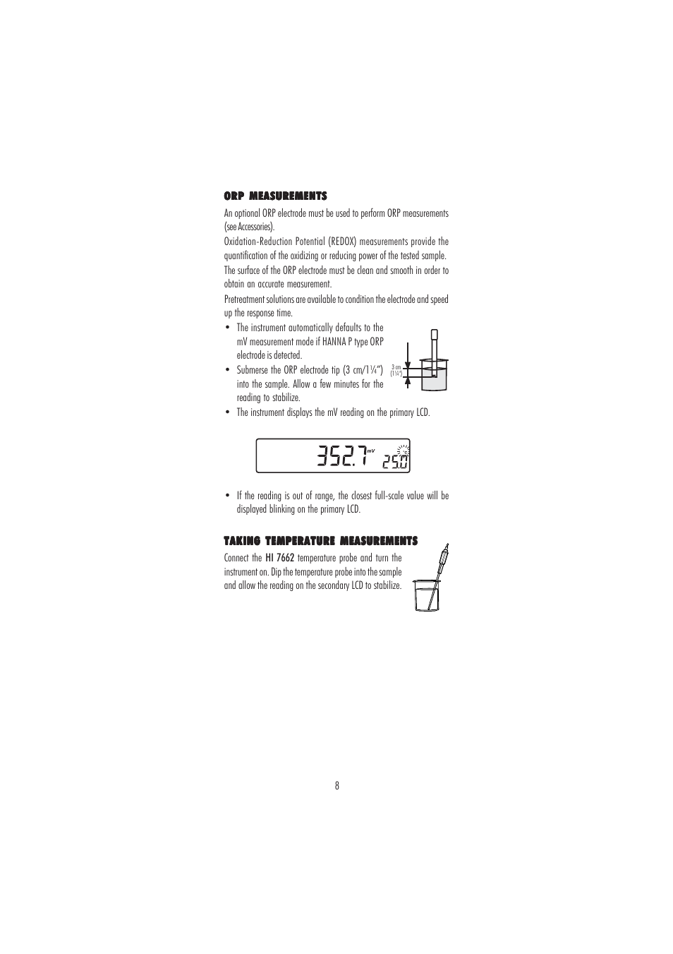 Hanna Instruments HI 2222 User Manual | Page 8 / 40