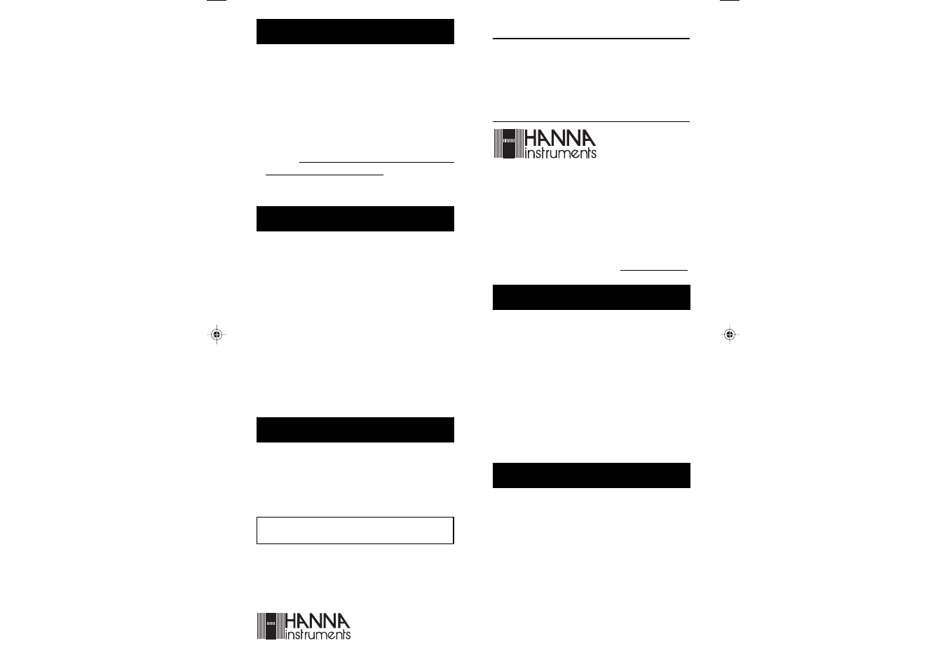 Hanna Instruments HI 731340 User Manual | 2 pages