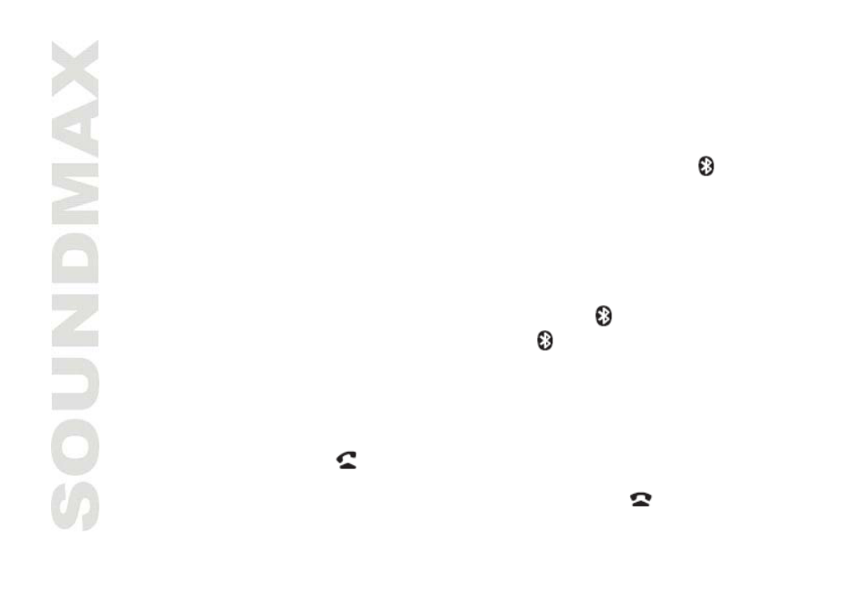 Bluetooth function | SoundMax SM-CDM1042 User Manual | Page 30 / 77
