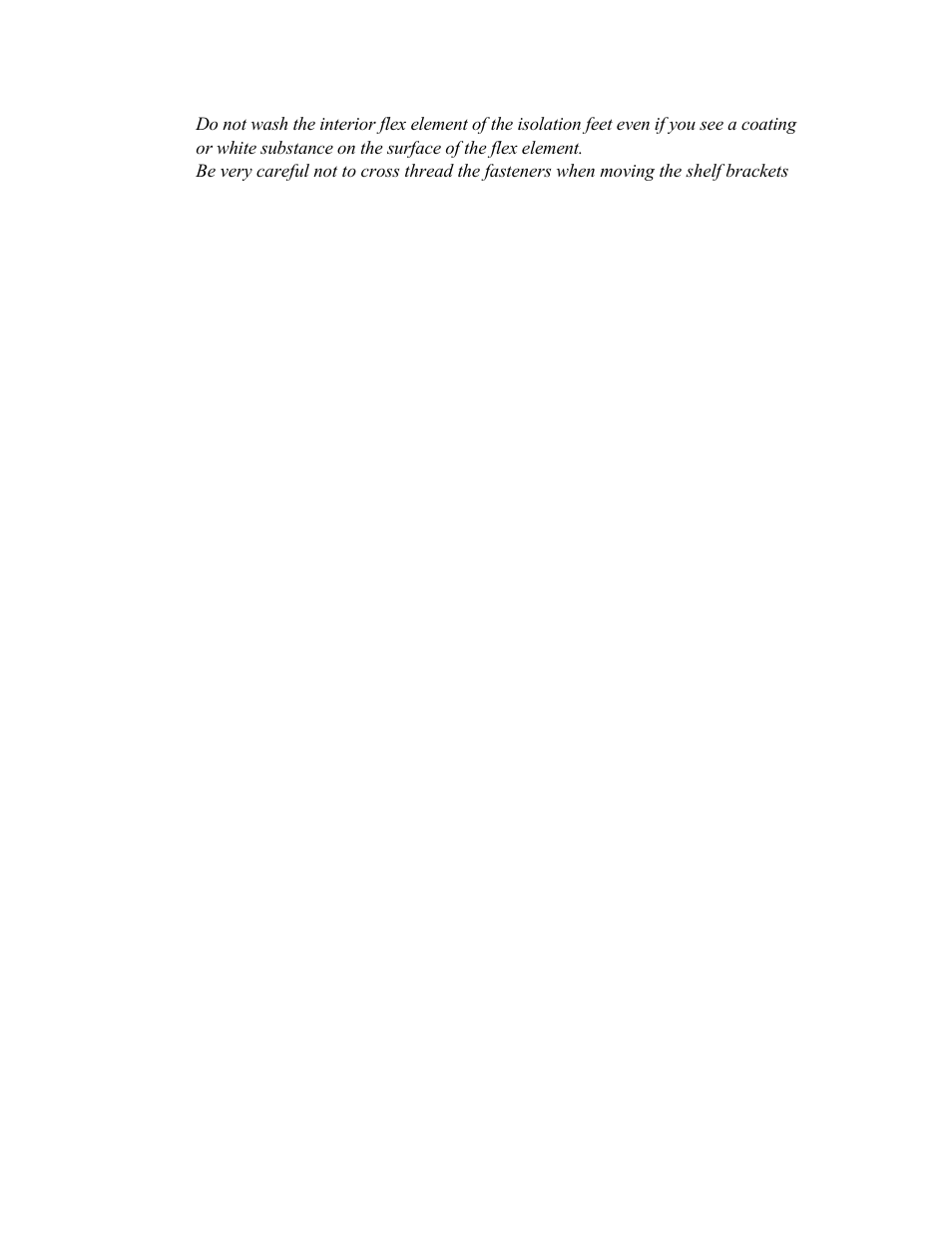 Harmonic Resolution Systems MXR Audio Stand User Manual | Page 20 / 22
