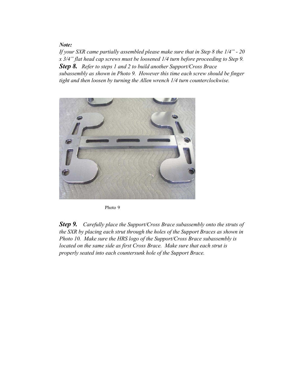 Harmonic Resolution Systems SXR Audio Stand User Manual | Page 11 / 20