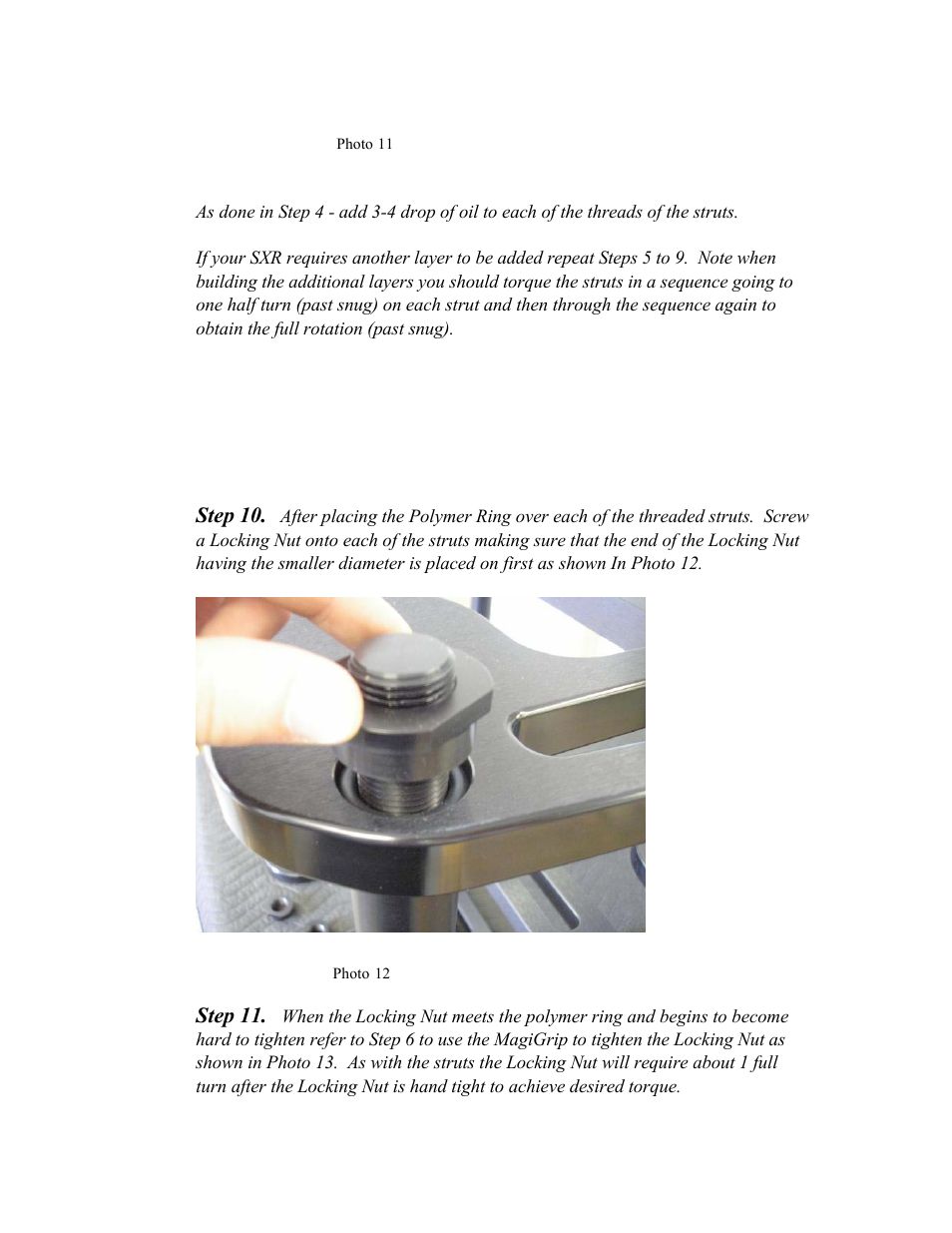 Harmonic Resolution Systems SXR Audio Stand User Manual | Page 13 / 20