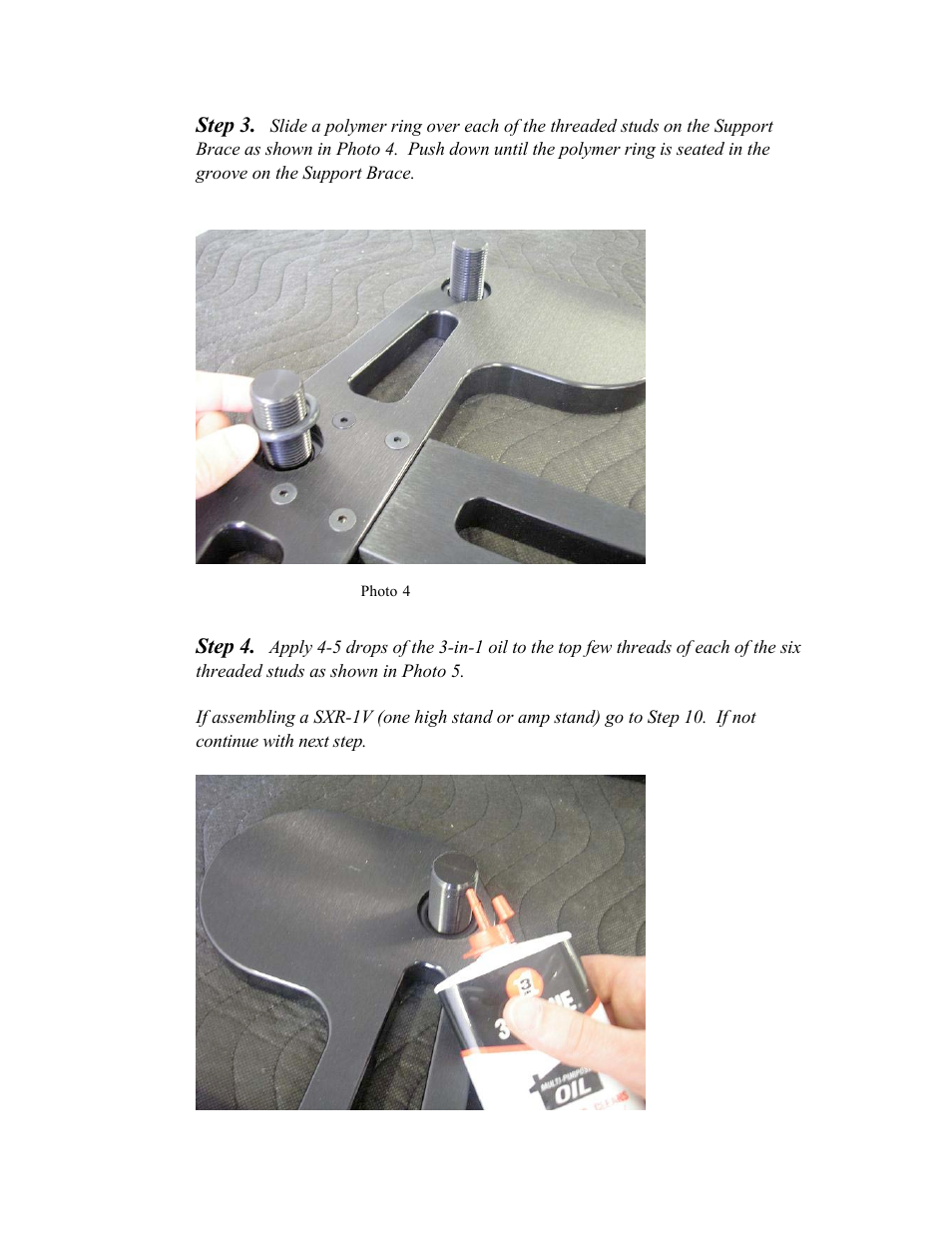 Harmonic Resolution Systems SXR Audio Stand User Manual | Page 8 / 20