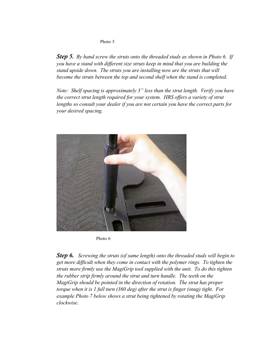 Harmonic Resolution Systems SXR Audio Stand User Manual | Page 9 / 20