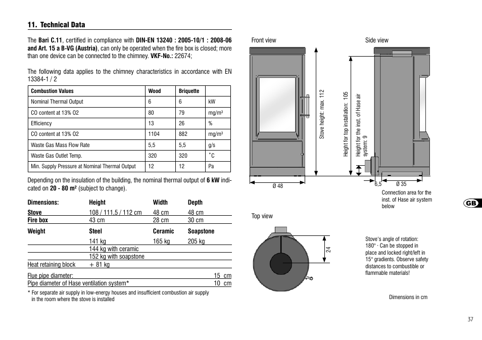 Hase Bari User Manual | Page 37 / 48