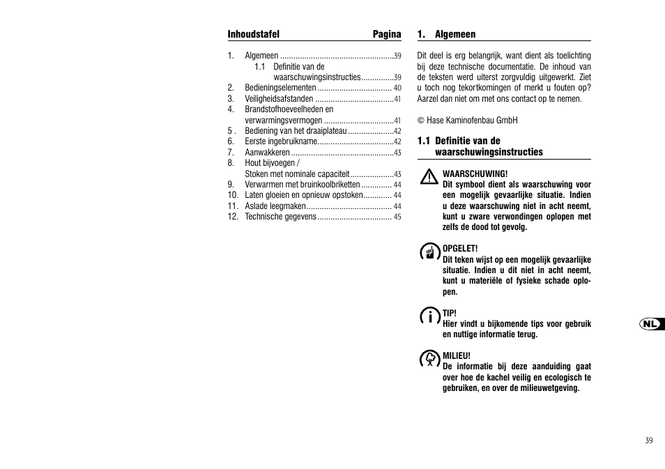 Hase Bari User Manual | Page 39 / 48