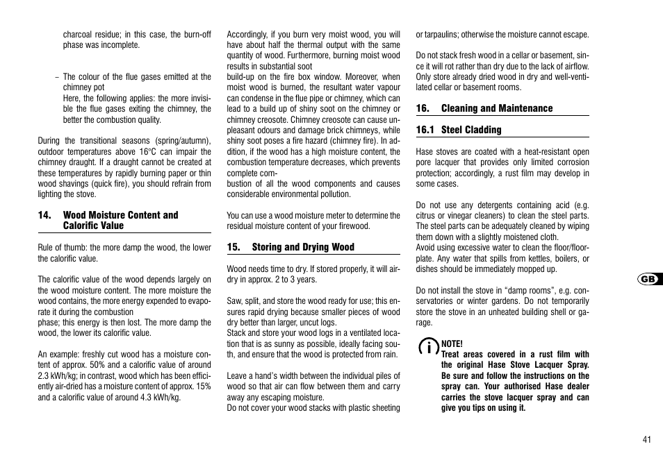 Hase Ottawa User Manual | Page 41 / 56