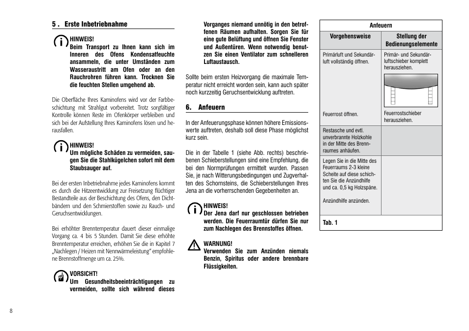 Hase Jena User Manual | Page 8 / 48