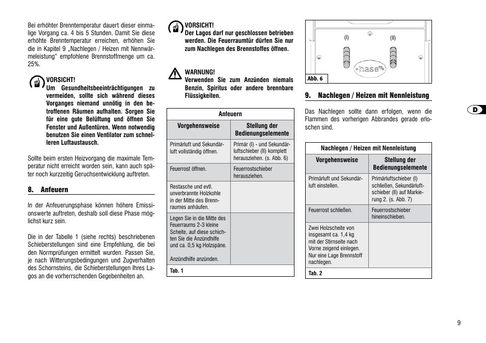 Hase Lagos User Manual | Page 9 / 46