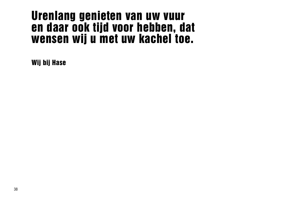 Nederlands, P. 38 - 45 | Hase Asmara User Manual | Page 38 / 48