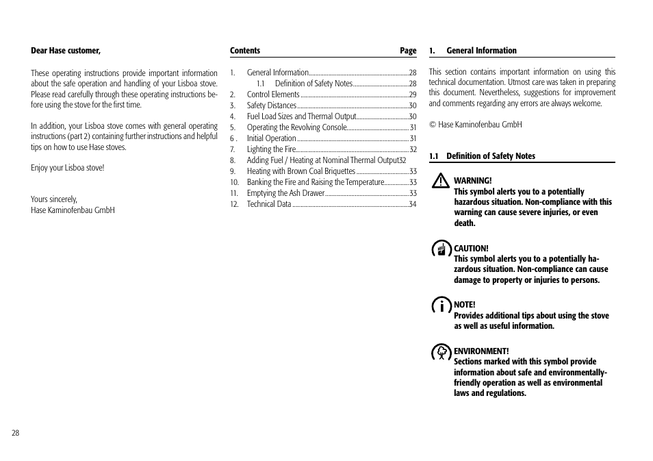 Hase Lisboa User Manual | Page 28 / 44