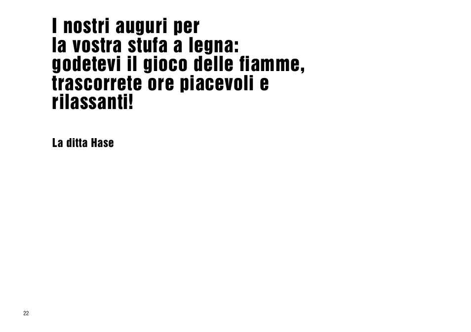Istruzioni operative, P. 22 - 29 | Hase Valencia User Manual | Page 22 / 48