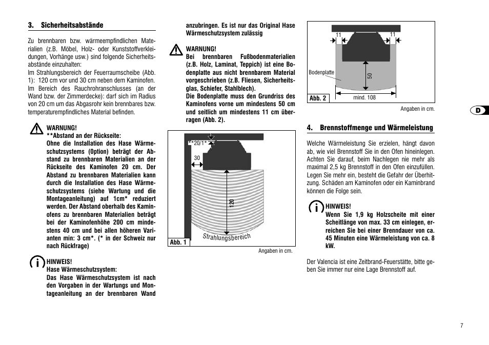 Hase Valencia User Manual | Page 7 / 48