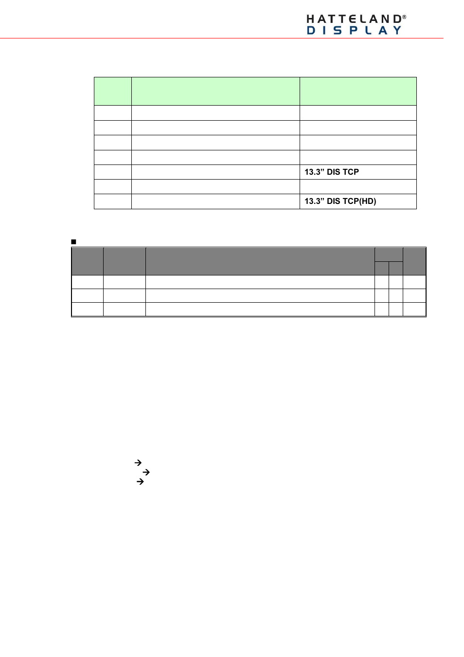 Watchdog board dis identity table, Sub-function: 0x10 back light inverter on/off, Sub-function: 0x11 back light adjustment | 8 and 13" dis ddc control | Hatteland Display 13 inch - HD 13T21 STD (Widescreen) User Manual | Page 15 / 24