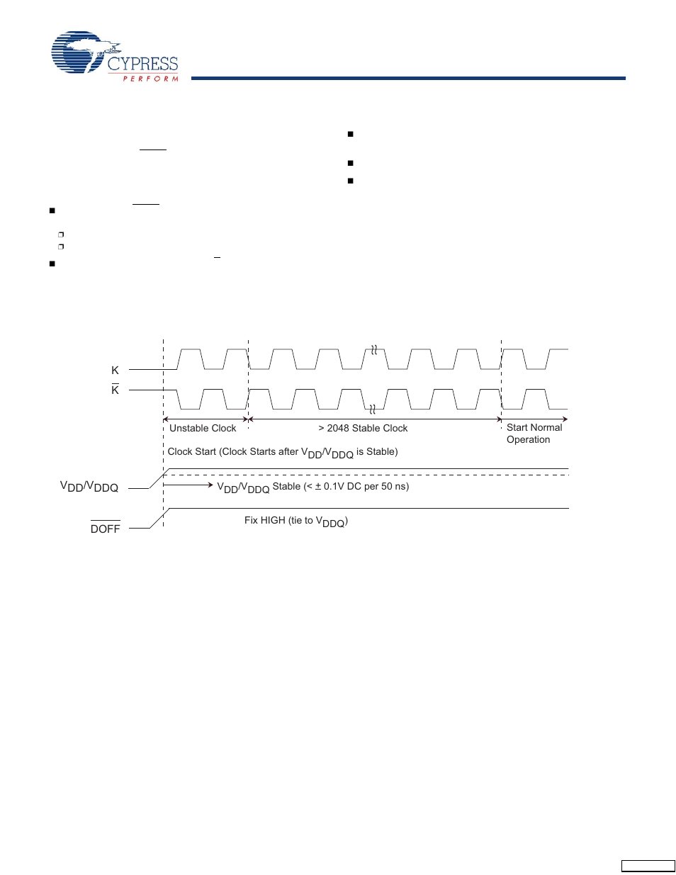Power up sequence in ddr-ii+ sram, Power up sequence, Dll constraints | Power up waveforms | Cypress CY7C1250V18 User Manual | Page 19 / 27