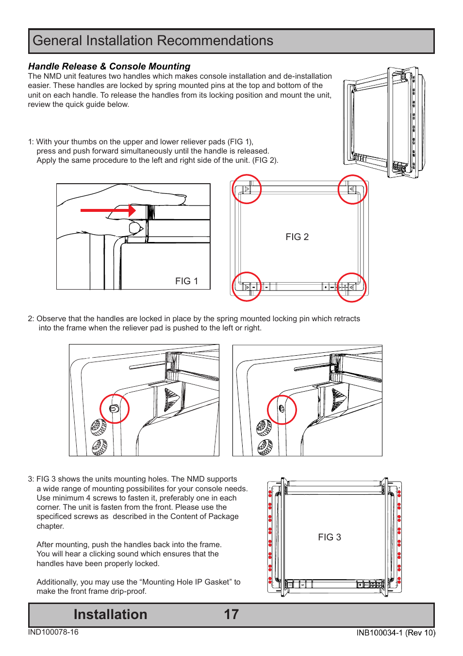 General installation recommendations installation | Hatteland Display 20 inch - HM 20T07 CMD User Manual | Page 17 / 76